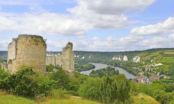 The Seine by Castle Gaillard, Les Andelys 
