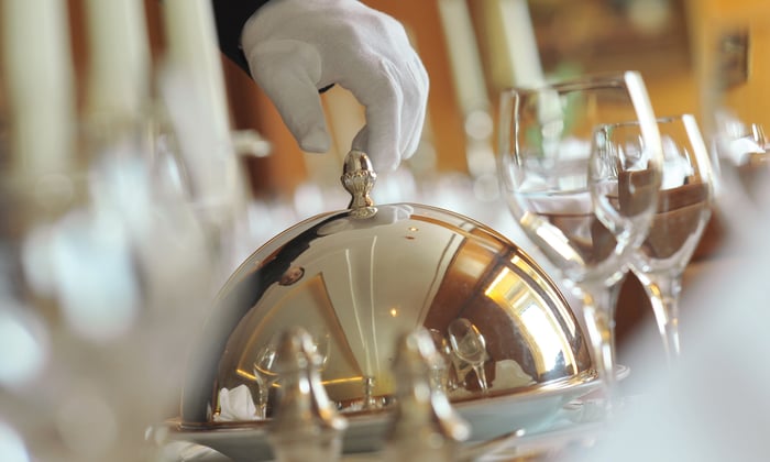 Dining on board Ponant