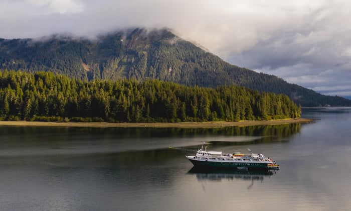UnCruise Expeditions's Wilderness Adventurer in Neka Bay, Alaska