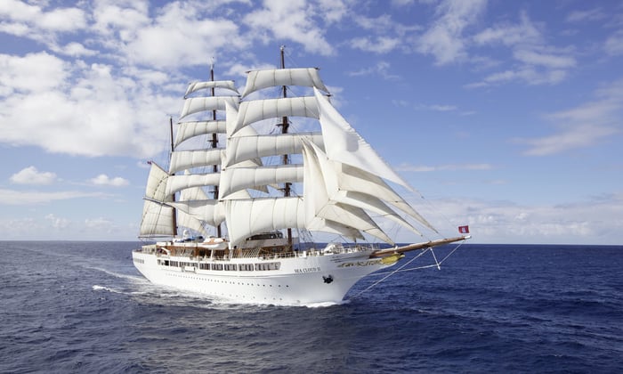 Sea Cloud II at sea