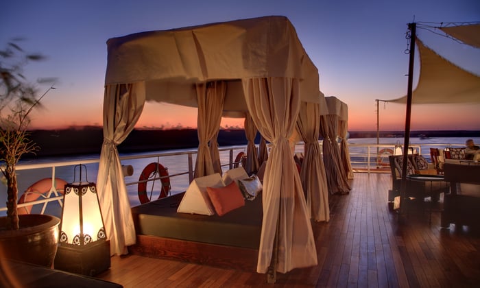 Sanctuary Nile Adventurer - Cabanas on the sun deck