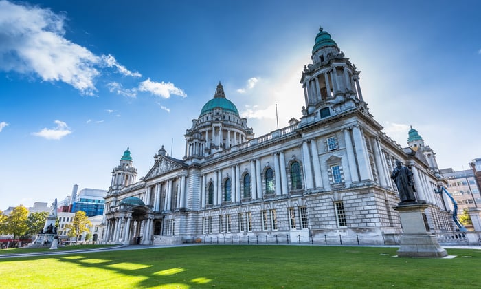 city hall in belfast, a popular stop on a british isles cruise