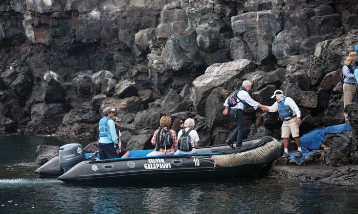 Silversea Expeditions - Zodiac landing in the Galapagos