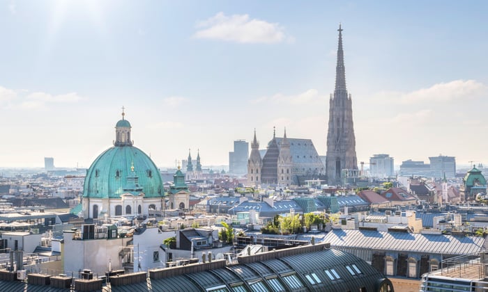 Vienna skyline, Austria