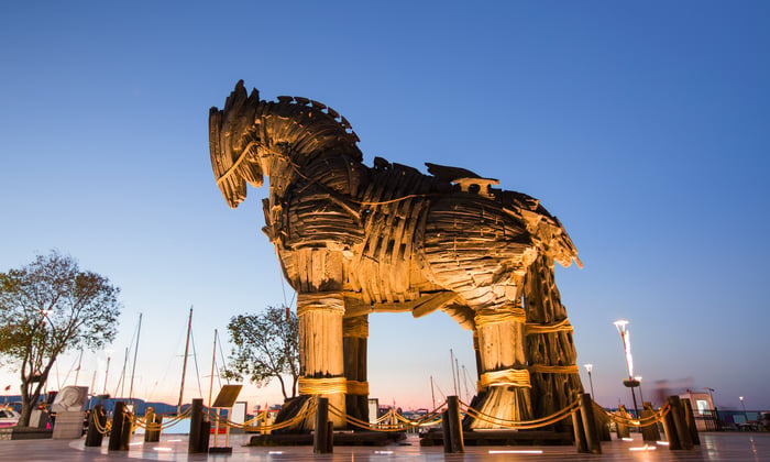 Trojan horse in Cannakale, Turkey