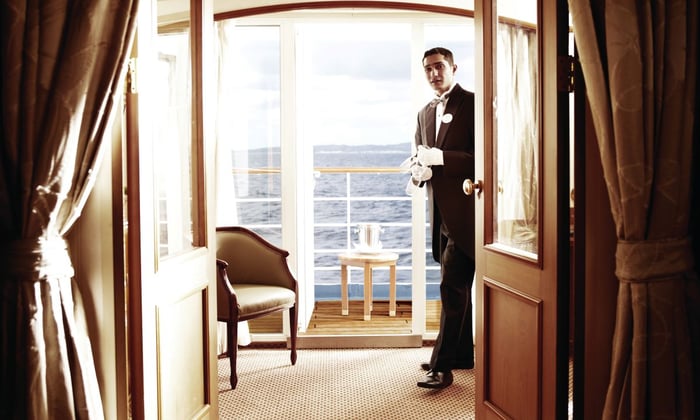 Butler service offered in every suite on board a Silversea World Cruise