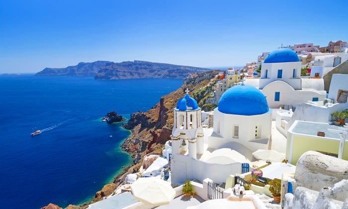 Oia village in Santorini, Greece