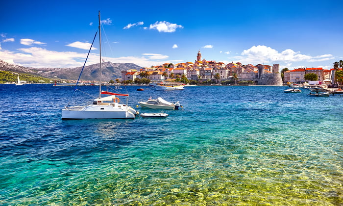Korcula in Croatia, a popular stop on a Croatia small ship cruise