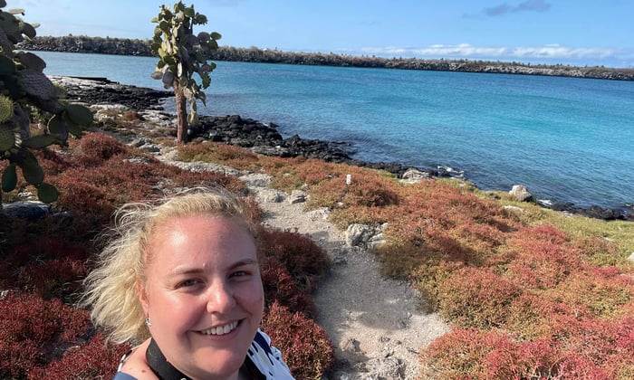 Hayley Hogan in the Galapagos