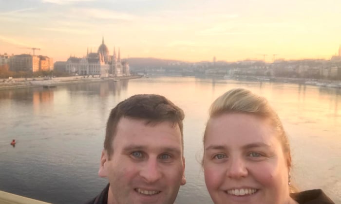 Hayley and James in Budapest 