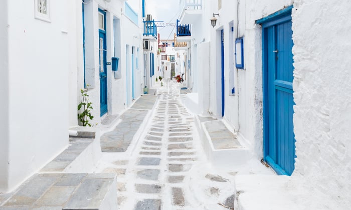 Street in Mykonos, Greece