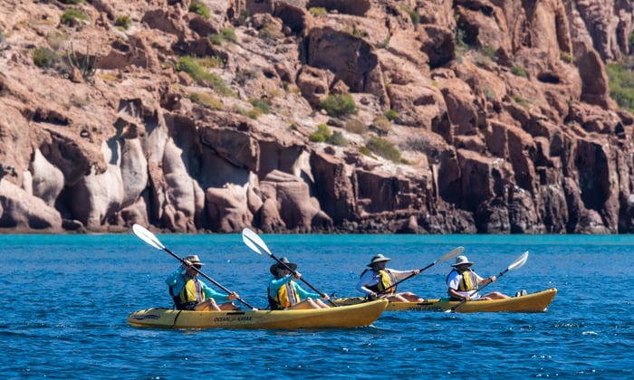 Kayaking in Baja, Mexico