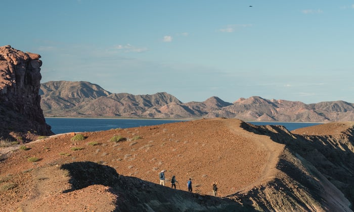 Hiking on Isla San Francisco, Mexico