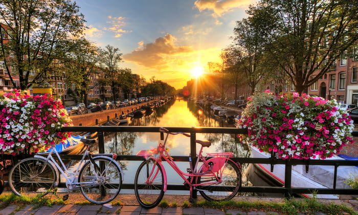 Bridge in Amsterdam, Netherlands