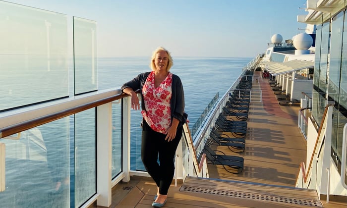 Helen on board Celebrity Silhouette