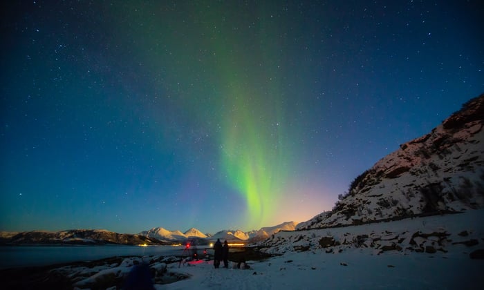 Northern Lights over Tromso, Norway