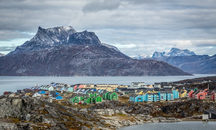 Colourful houses, Nuuk, Greenland