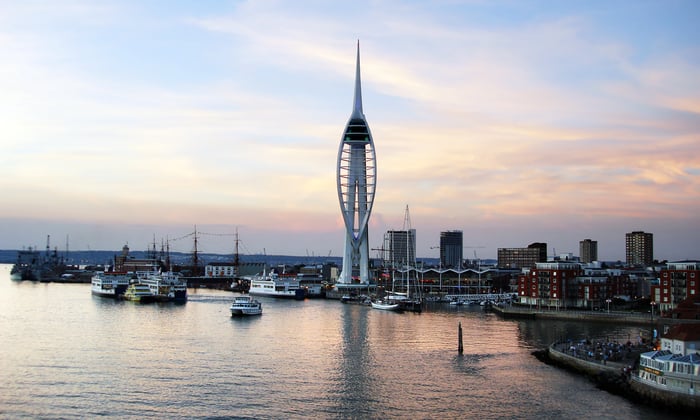 Sunset over Portsmouth