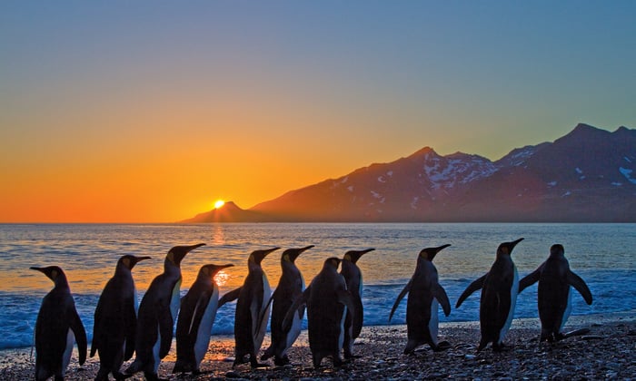 Sunset in Antarctica