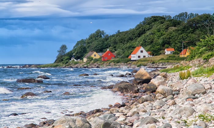 Houses on Bornholm, Denmark