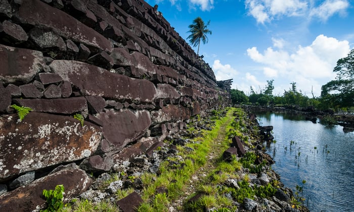 Nan Madol ruined city, Pohnpei, Micronesia