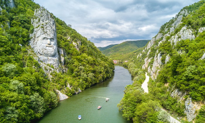 Iron Gates Gorge on the Danube