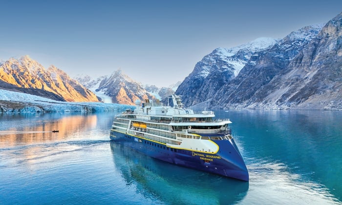 Lindblad Expeditions' National Geographic Endurance in Alpefjord, Greenland