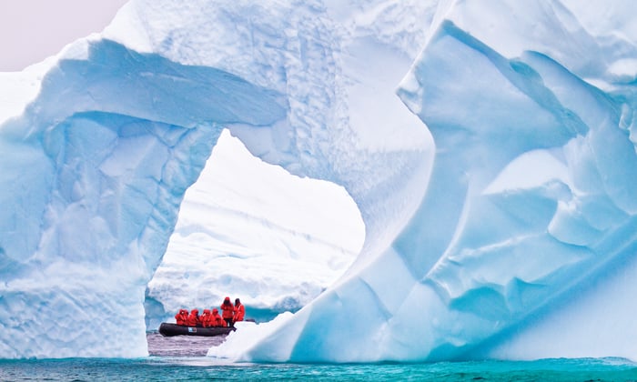 Lindblad Expeditions - Zodiac in Antarctica