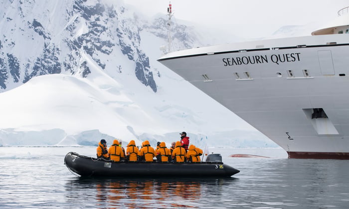 Seabourn Quest - Zodiac excursion in Antarctica