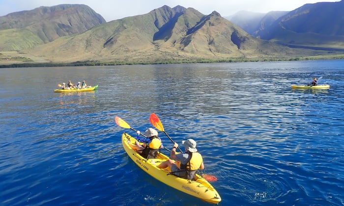UnCruise Adventures - Kayaking off the coast of Maui, Hawaii
