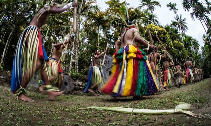 Dancers Yap Island, Micronesia