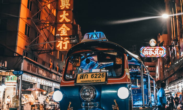 Tuk tuk taxi in Bangkok