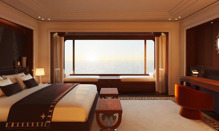 Bed, Suite Duplex, Orient Express Corinthian