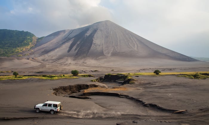Mount Yasur volcano on Tanna, Vanuatu