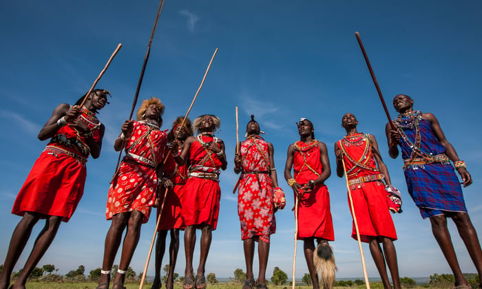 Maasai tribesmen in Kenya