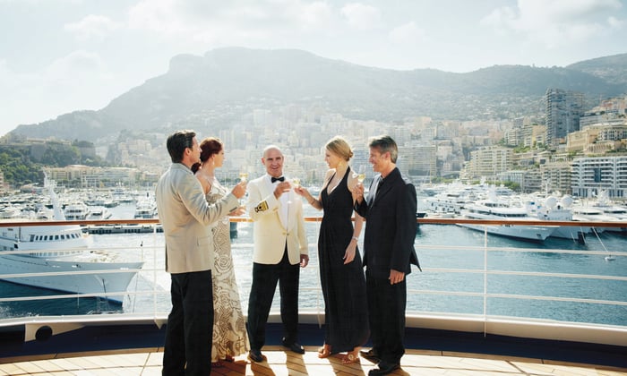 Formal dress on board a Silversea luxury cruise
