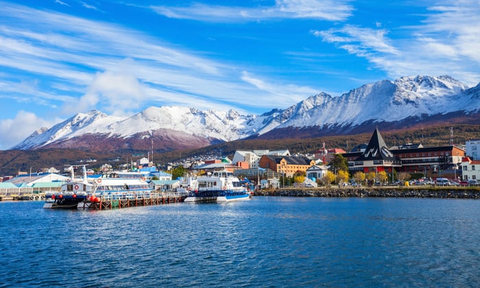 Ushuaia harbour, Argentina