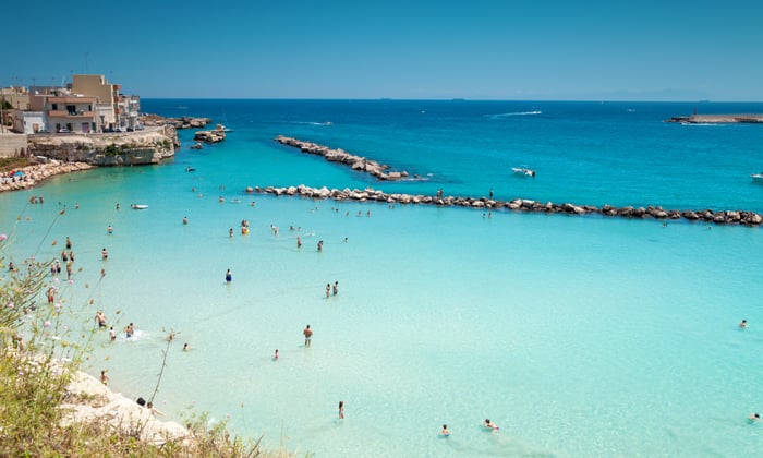 Beach in Otranto, Italy