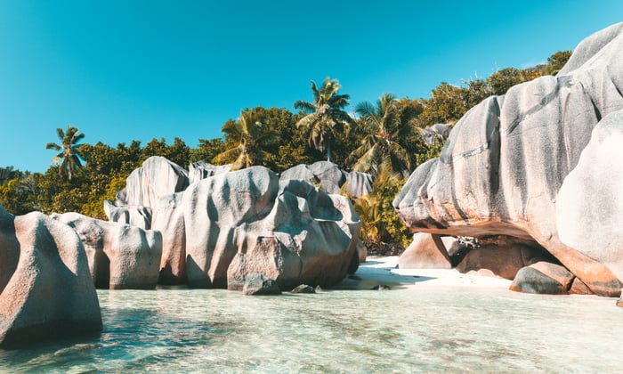 Beach in the Seychelles 