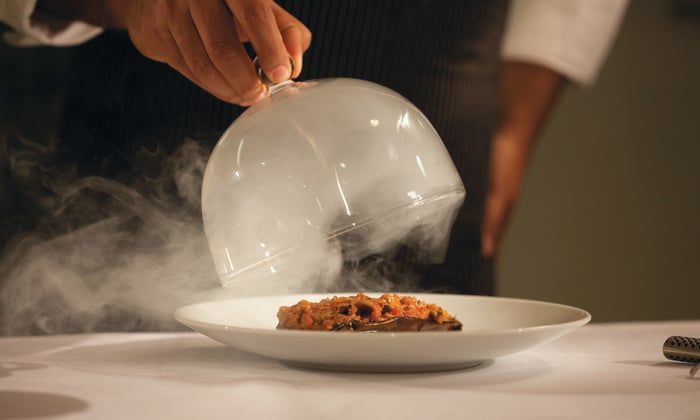 Eggplant Bayildi at Elements Fine Dining, Scenic Eclipse