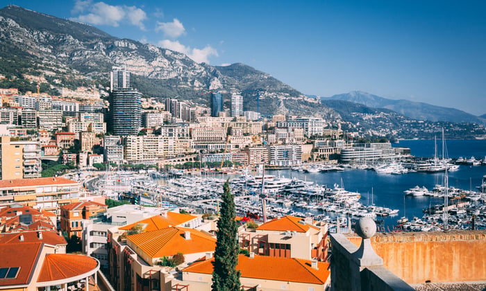 View of Monte Carlo Harbour, France