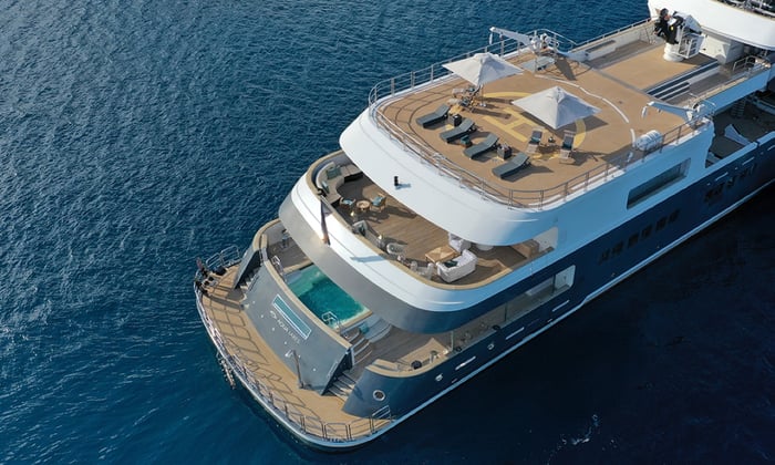 Aqua Lares, Aqua Expeditions' yacht exploring the Seychelles