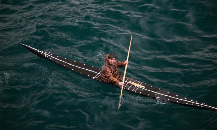 Traditional Inuit kayak in Ilulissat, Greenland