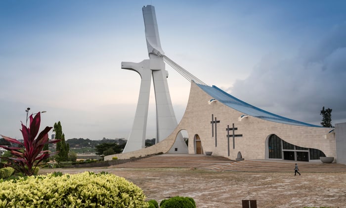 St Paul's Cathedral in Abidjan, Cote d'Ivoire