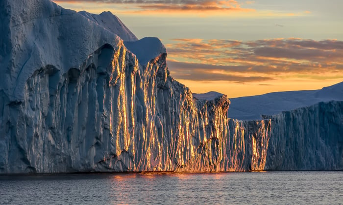 Disko Bay Jakobshavn Glacier, Greenland