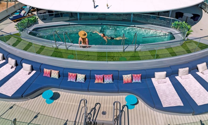 Vitality Pool on the Sky Deck of Scenic Eclipse II