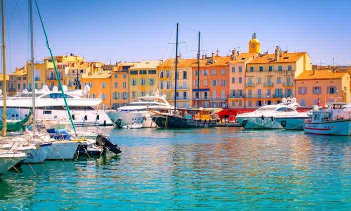 Saint-Tropez harbour, France