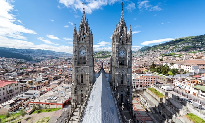 Basilica in Quito, Ecuador