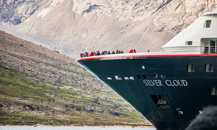 Bow viewing deck on Silver Cloud