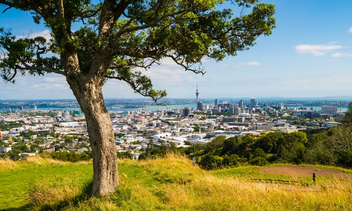 Panoramic view of Auckland, New Zealand